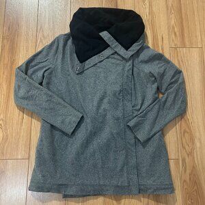 Lululemon Savasana Wrap Jacket Size 10 Grey Long Lounge Yoga Athleisure